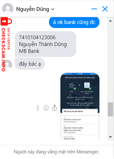 หลักฐานที่เป็นโทษต่อ Nguyễn Thành Dũng