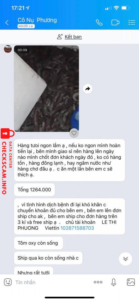หลักฐานที่เป็นโทษต่อ Lê Thị Phương