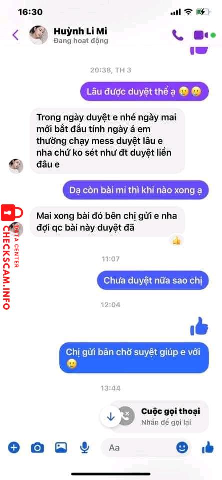 หลักฐานที่เป็นโทษต่อ Huỳnh Li Mi