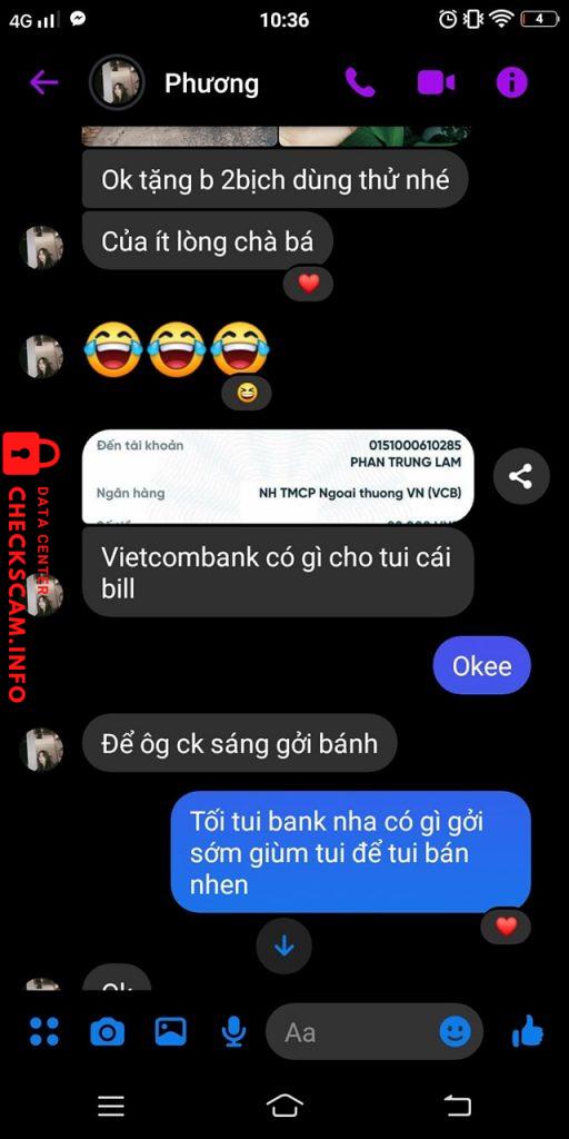 หลักฐานที่เป็นโทษต่อ Phan Trung Lam