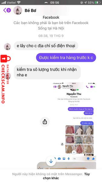หลักฐานที่เป็นโทษต่อ Nguyen Thi Thu