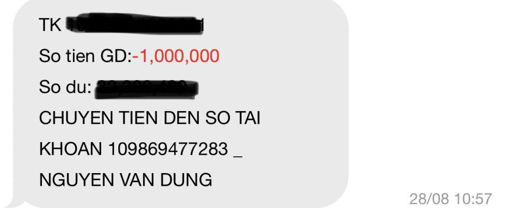 対する証拠 Nguyễn Văn Dũng