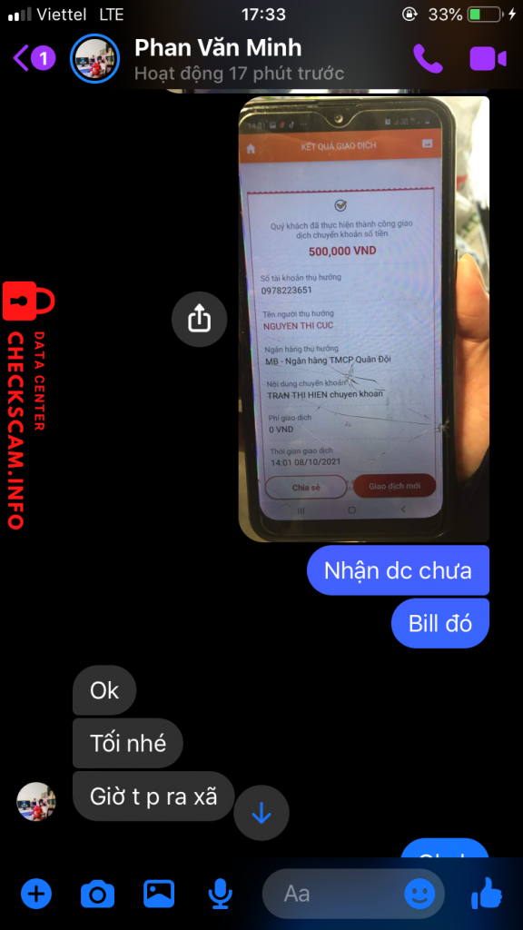 対する証拠 Nguyễn Thị Cúc