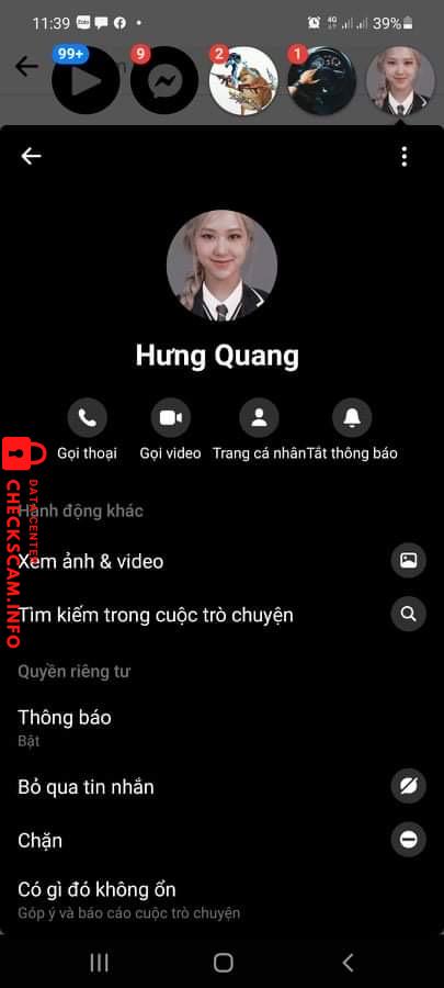 対する証拠 Trieu Quang Huy