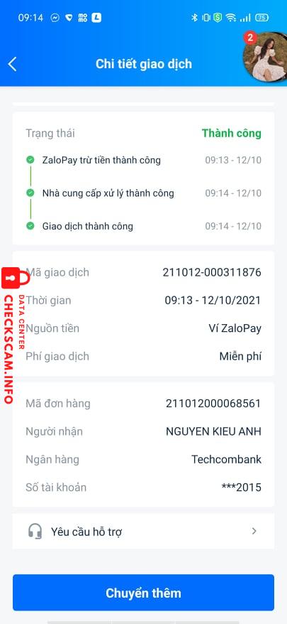 対する証拠 Nguyễn Kiều Anh