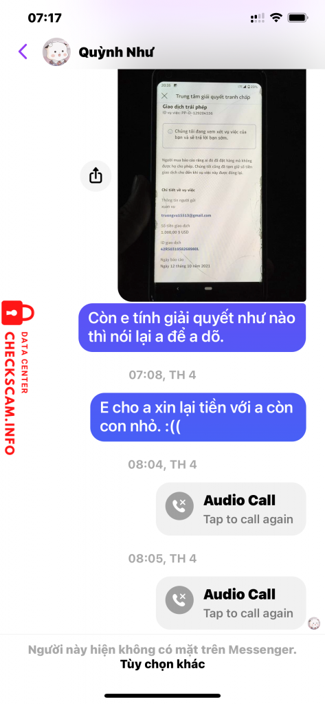 対する証拠 Trần Thị Huyền