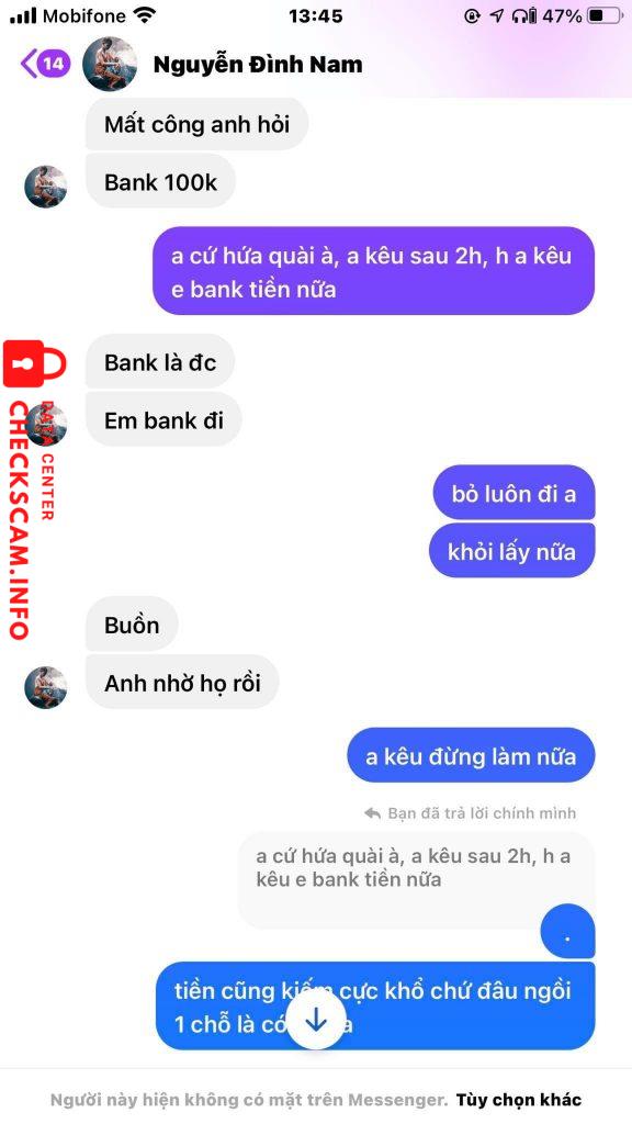 対する証拠 Nguyễn Đình Nam