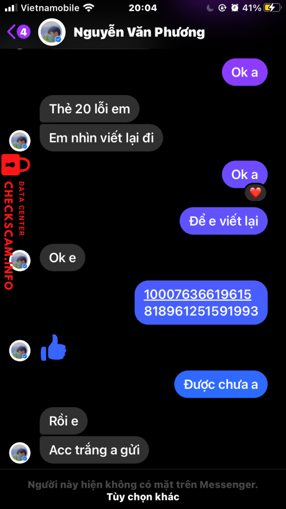 対する証拠 Nguyễn Văn Phương