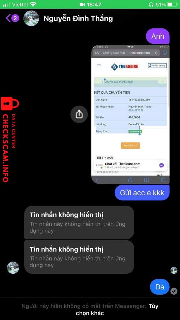 対する証拠 Nguyễn Đình Thắng