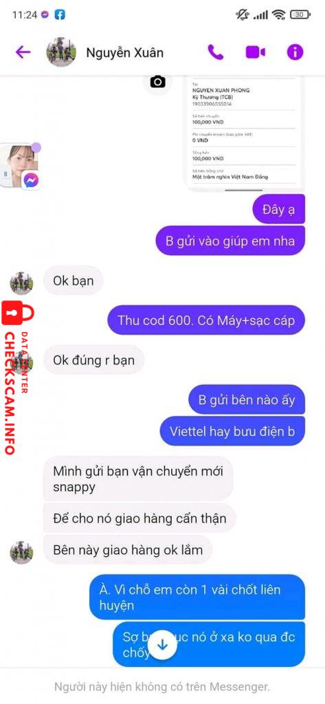 対する証拠 Nguyen Xuan Phong