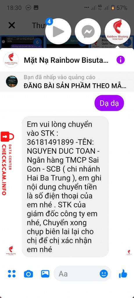 対する証拠 Nguyen Duc Toan