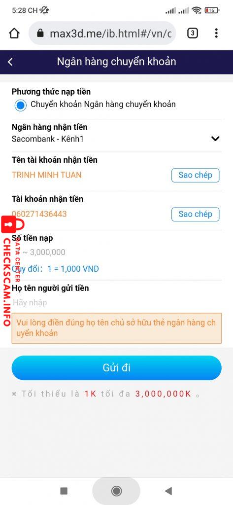 対する証拠 Trinh Minh Tuan