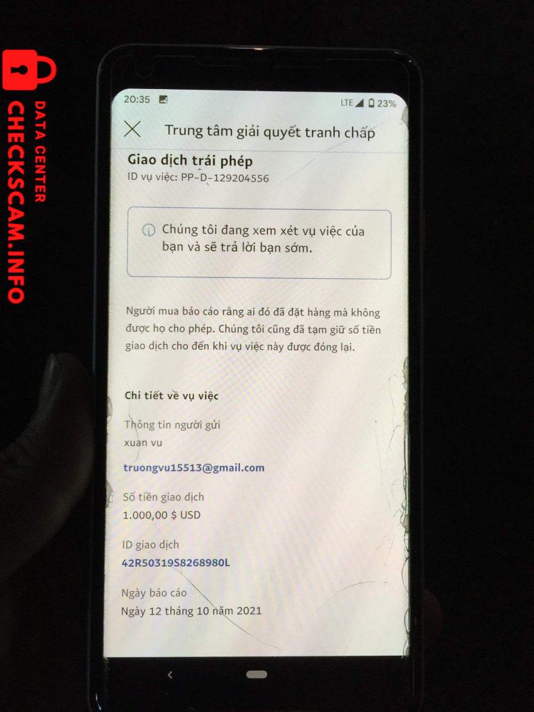 Preuves contre Tran Thi Huyen