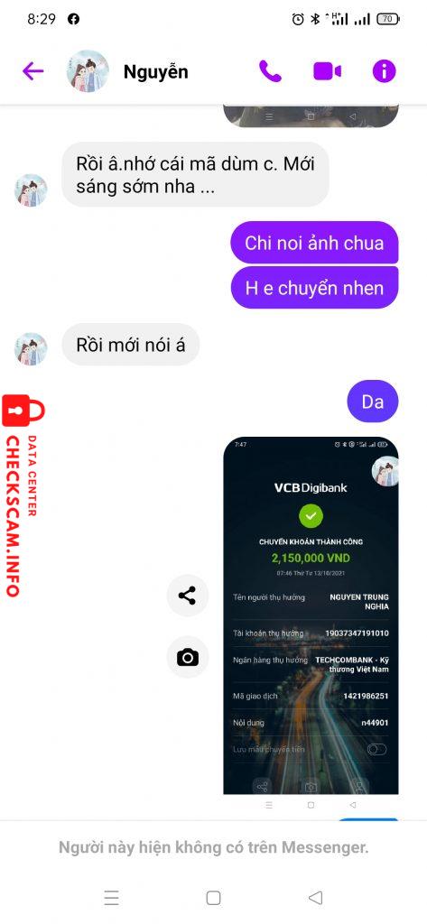 Αποδεικτικά στοιχεία κατά Nguyễn Trung Nghĩa