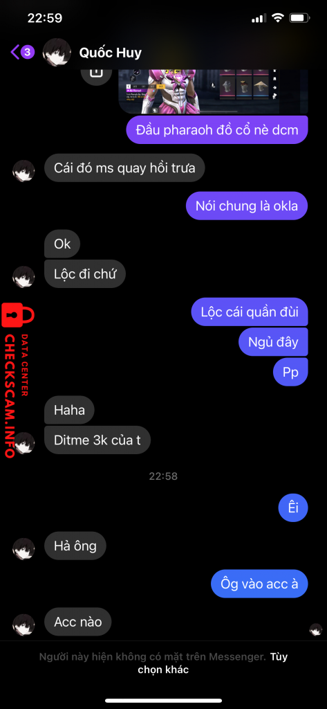 Αποδεικτικά στοιχεία κατά Quốc Huy