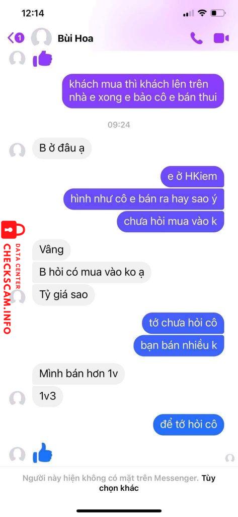 Evidence against Nguyen Thị Trang