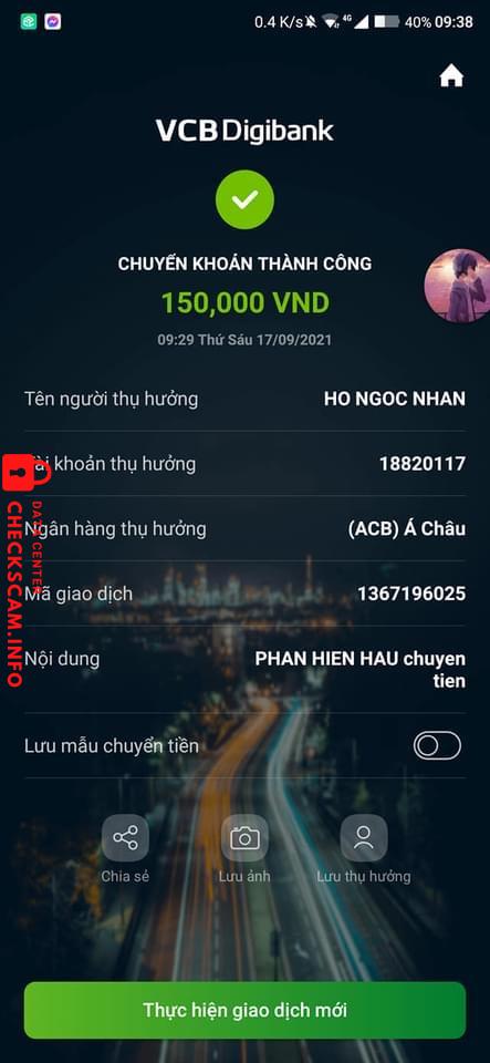 Evidence against Ho Ngoc Nhan