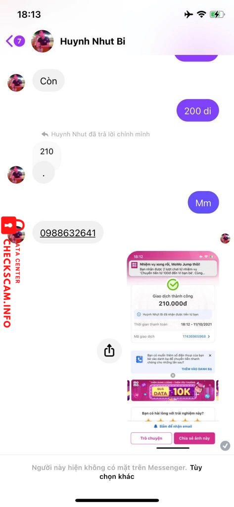 Evidence against Huỳnh Nhựt Bi