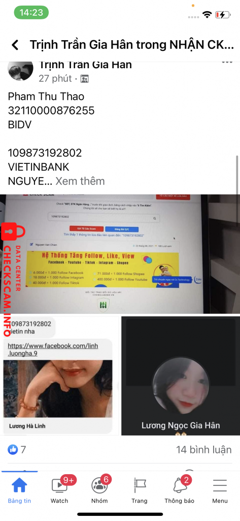 Evidence against Pham Thu Thao