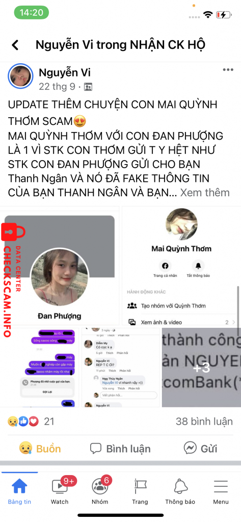 Evidence against Dang Thi Thao