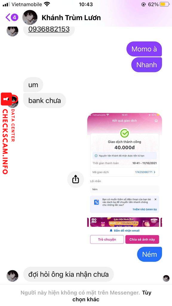 Evidence against Nguyễn Văn Khánh
