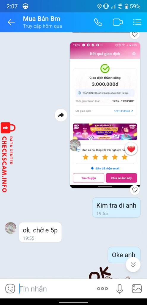 Evidence against Trần Bình Quân