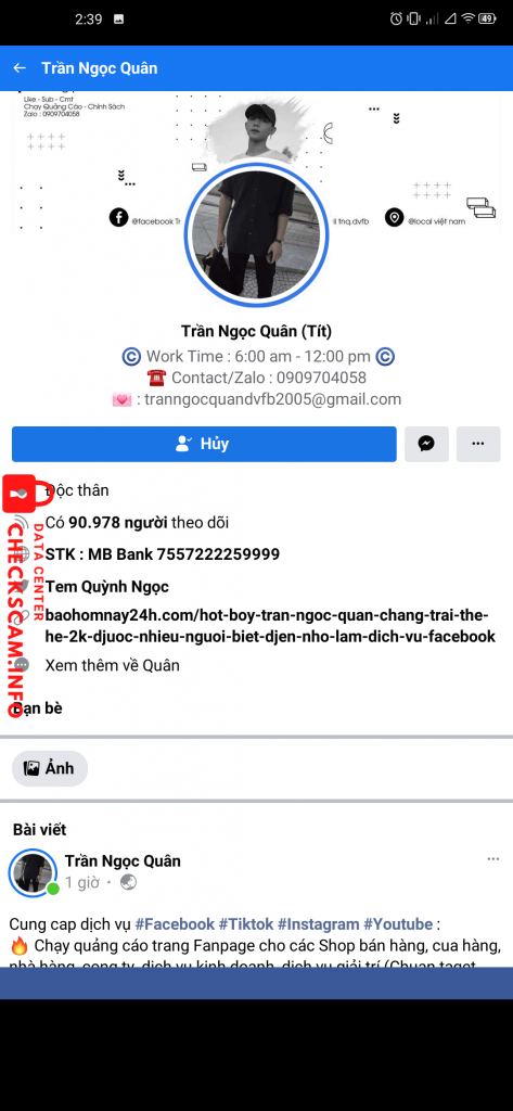 Evidence against Trần Ngọc Quân