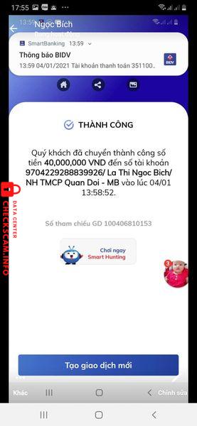 Evidence against La Thi Ngoc Bich