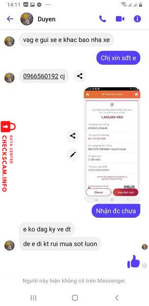 Evidence against Trieu Thi Nu