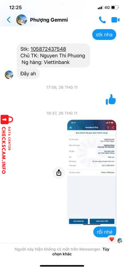 Αποδεικτικά στοιχεία κατά Nguyen Thi Phuong
