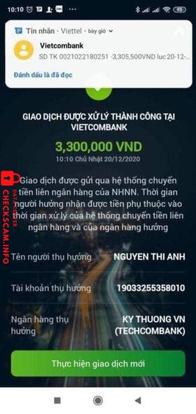 Evidence against Nguyen Thi Anh