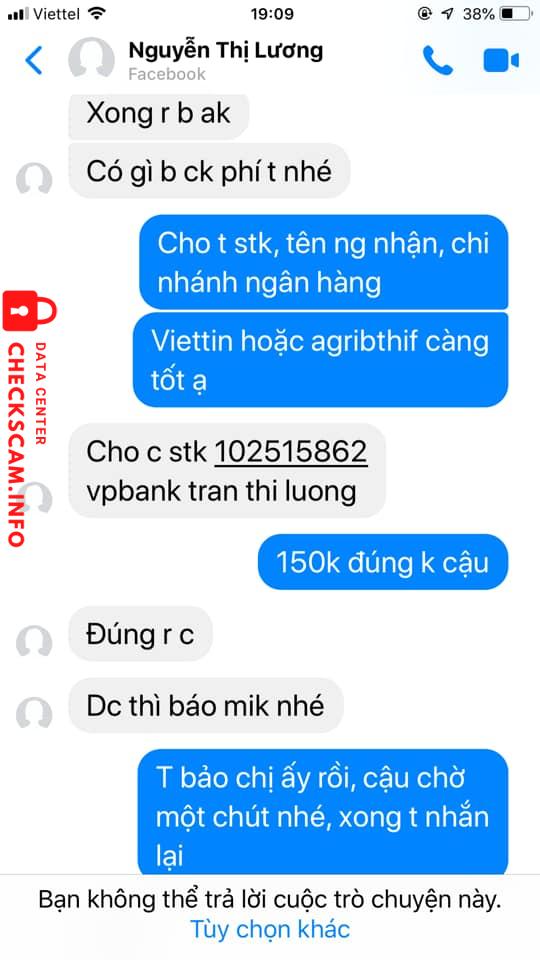 Evidence against Tran Thi Luong