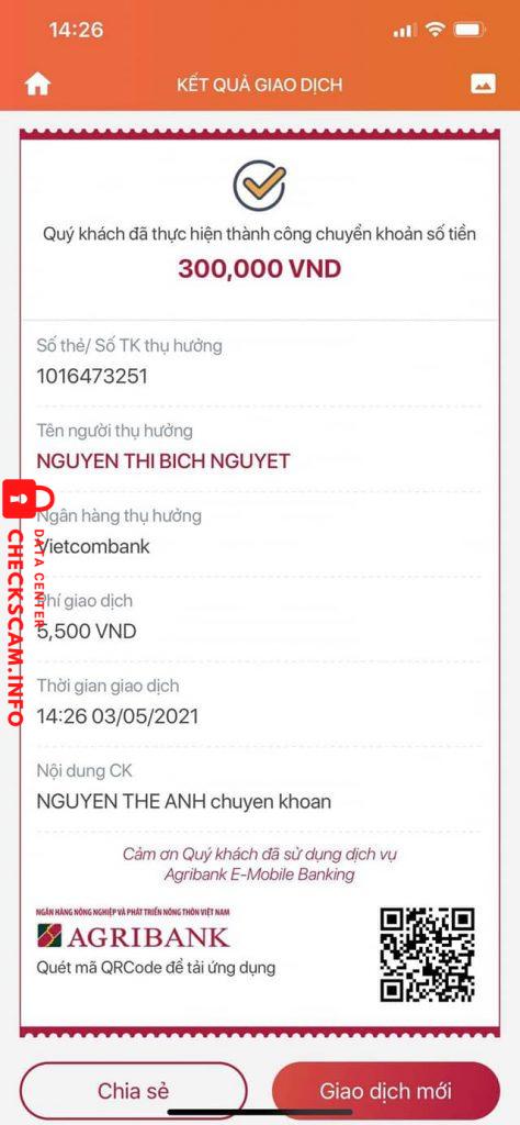 Αποδεικτικά στοιχεία κατά Nguyễn Thị Bích Nguyệt