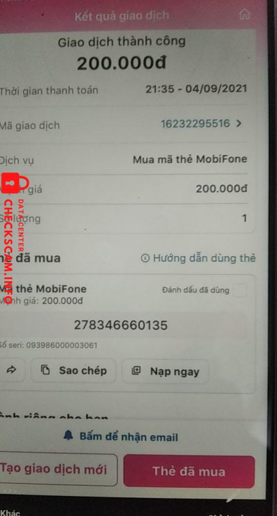 Αποδεικτικά στοιχεία κατά Trương Công Phúc