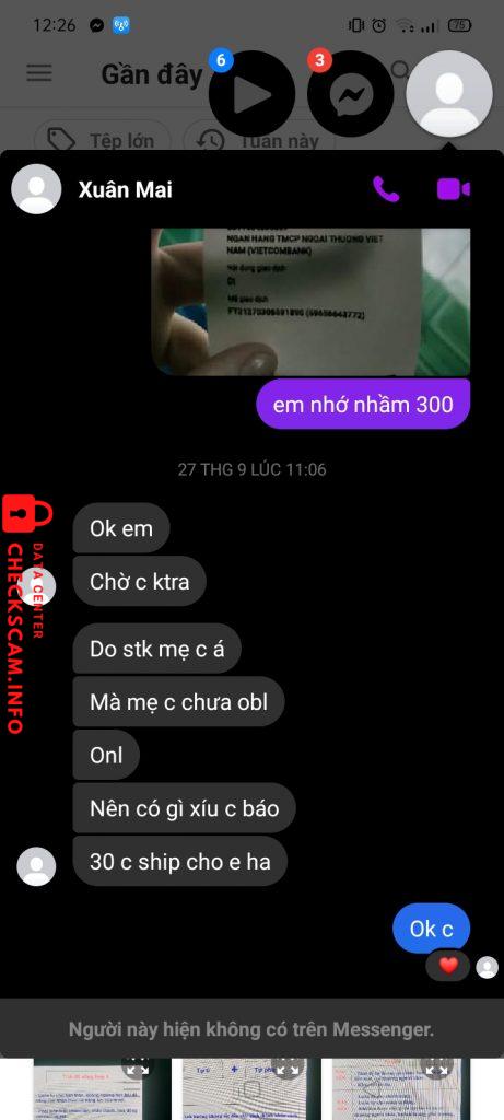 Αποδεικτικά στοιχεία κατά Dang Thi Hoai Thuong