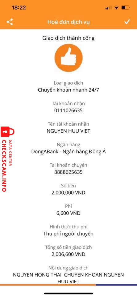 Αποδεικτικά στοιχεία κατά Nguyễn Hữu Việt