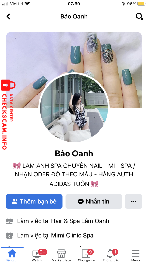 Evidência contra Hoàng Thị Oanh