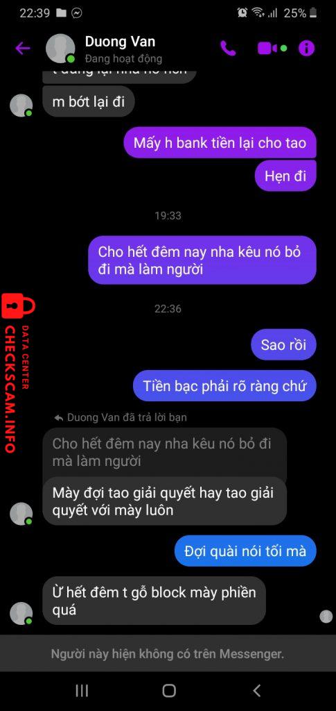 Evidencia contra Duong Van Nguyen