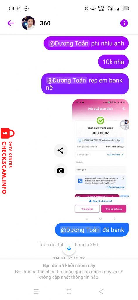 Evidencia contra Lê Chí Vỹ