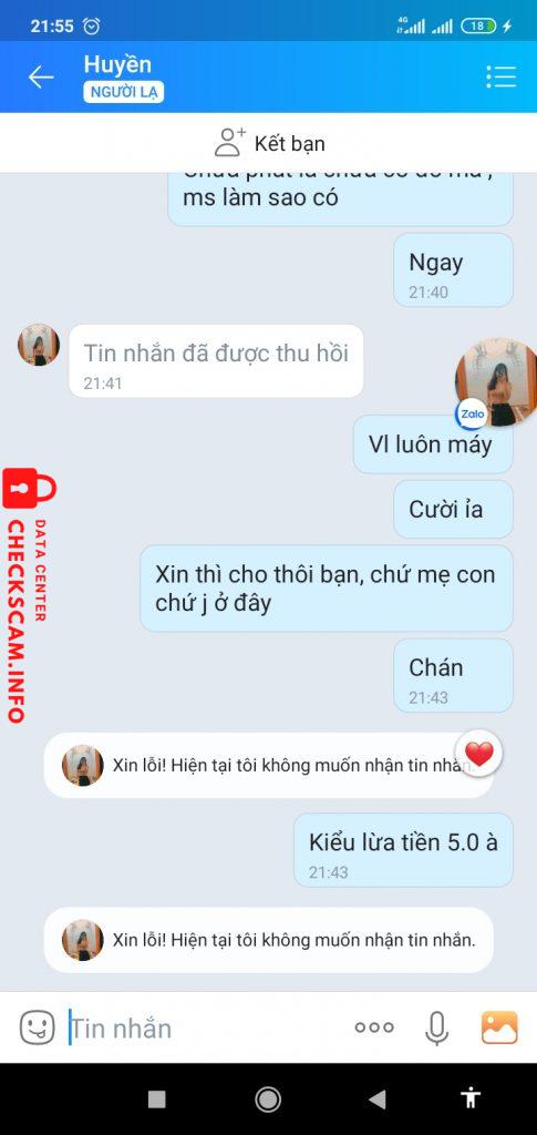 Evidencia contra Nguyen Thi Huu