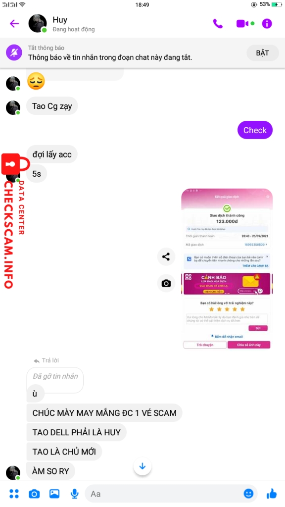 หลักฐานที่เป็นโทษต่อ Huỳnh Trúc Huy