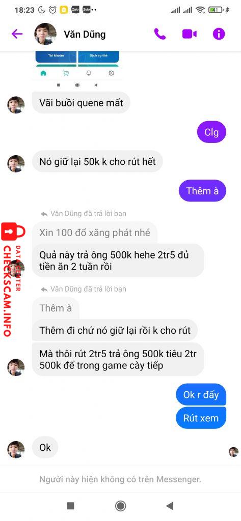 หลักฐานที่เป็นโทษต่อ Hoang Van Dung