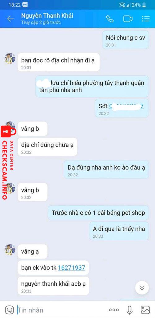 หลักฐานที่เป็นโทษต่อ Nguyễn Thanh Hải