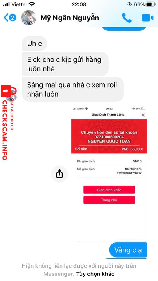 หลักฐานที่เป็นโทษต่อ Nguyễn Quốc Toàn