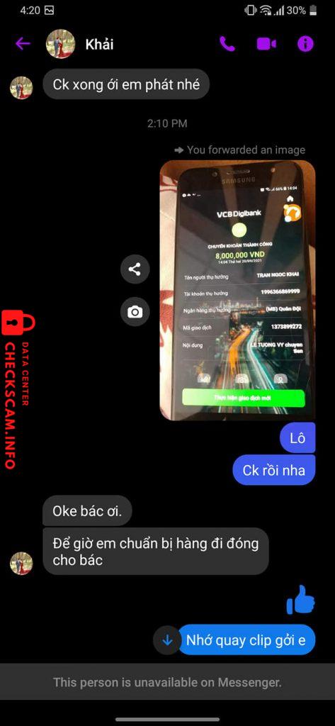 Αποδεικτικά στοιχεία κατά Trần Ngọc Khải
