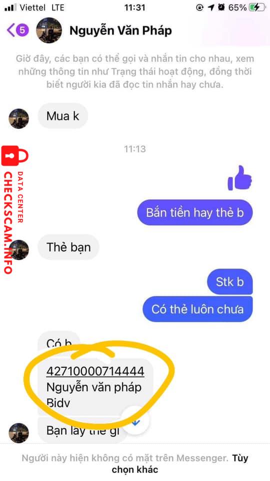 Αποδεικτικά στοιχεία κατά Nguyễn Văn Pháp