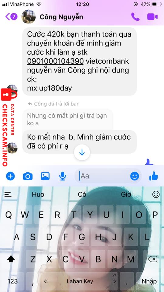 Αποδεικτικά στοιχεία κατά Nguyễn Văn Công