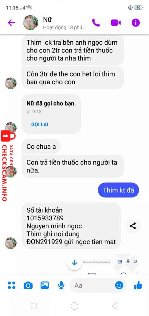 Αποδεικτικά στοιχεία κατά Nguyễn Minh Ngọc