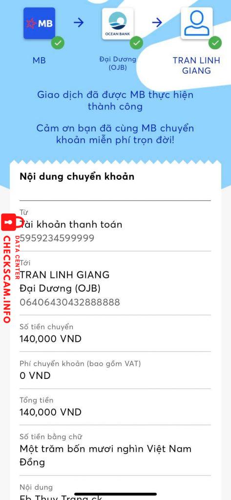 Αποδεικτικά στοιχεία κατά Trần Linh Giang