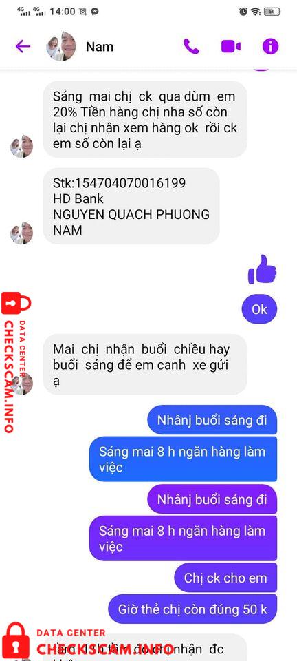 Αποδεικτικά στοιχεία κατά Nguyễn Quách Phương Nam